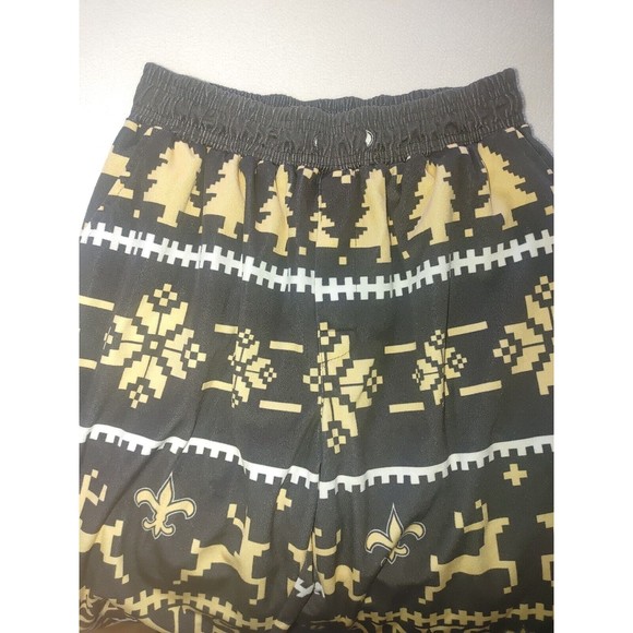 New Orleans Saints NFL Team Apparel Men's Christmas Pajama Pants Size Medium - Picture 3 of 6